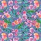 Beautiful Flowers Lavender Digital Silky Fleece | By The Yard